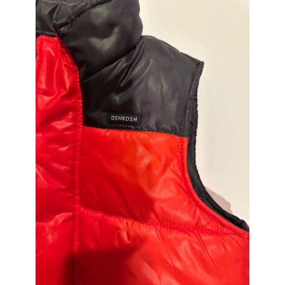 EUC Boys OshKosh B’gosh Zip Front Quilted Puffer Vest Water Resistant Size 8 - Picture 2 of 10